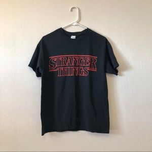 STRANGER THINGS LOGO TEE - MENS MEDIUM